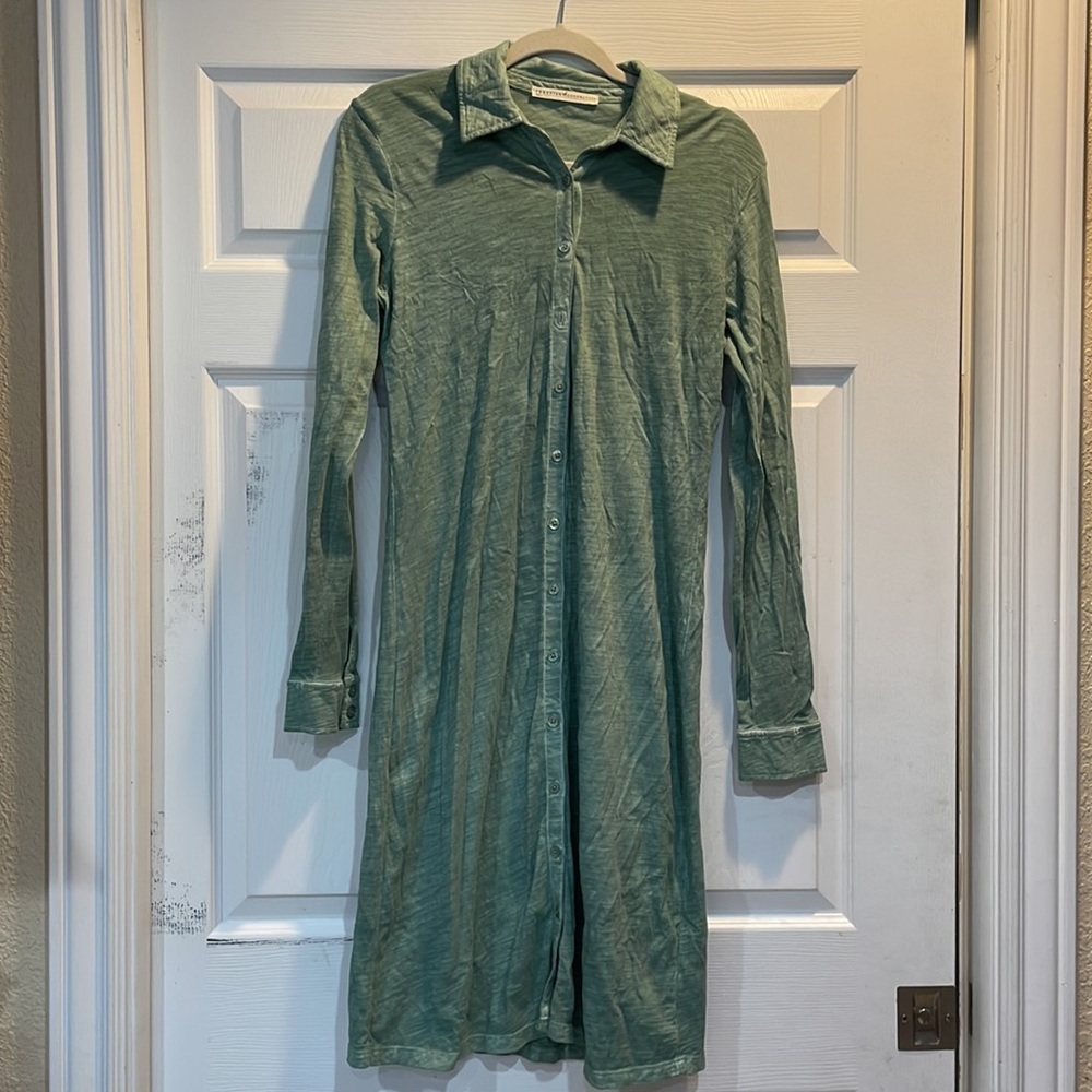 Peruvian Connection Lagos Button Front Midi Dress… - image 2